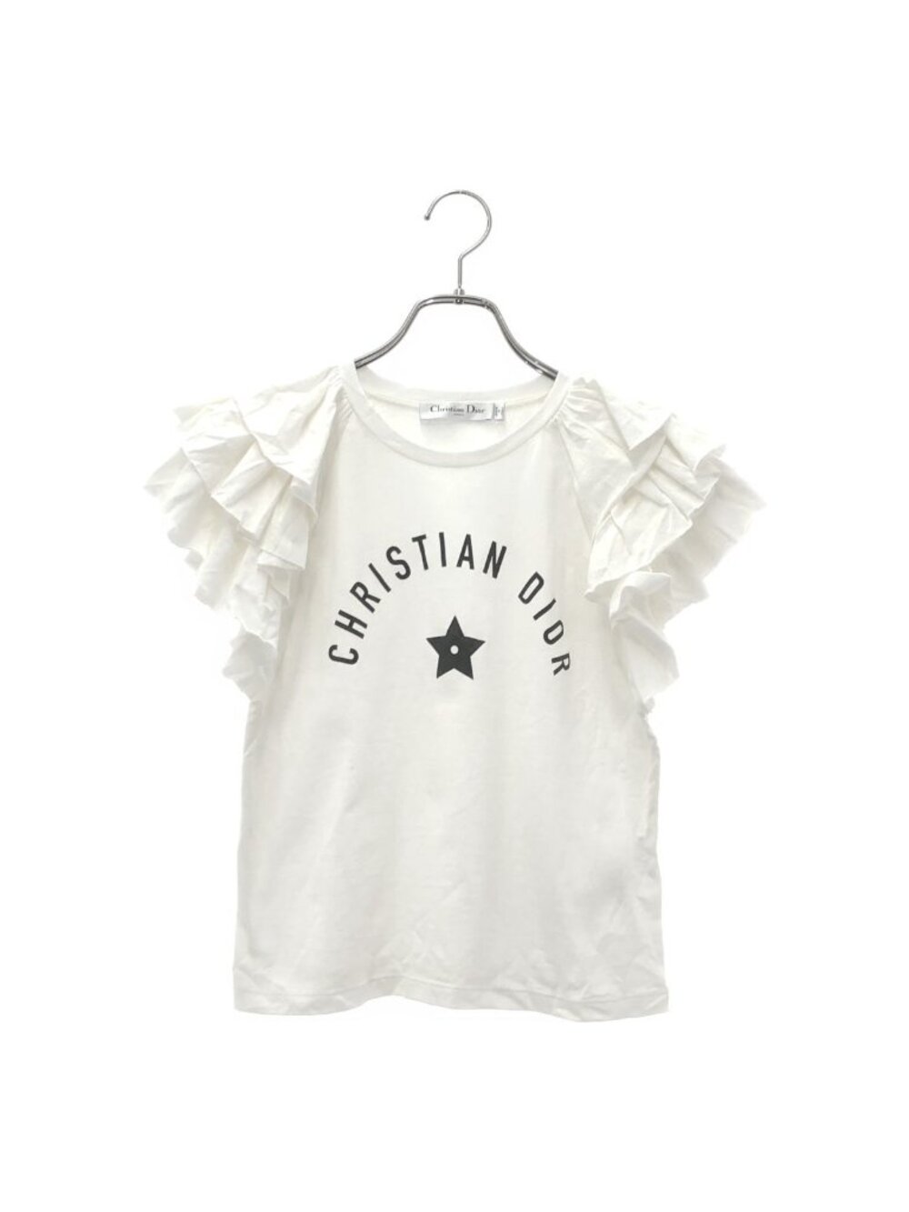Dior Front Logo Print Short Sleeve T-Shirt White S